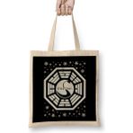 Humuts Lost Dharma Initiative Christmas Snow Logo Bez Uzun Saplı Açık Bej Rengi Çanta