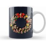 Humuts Louis Theroux Christmas Multiface Wreath Kupa Bardak