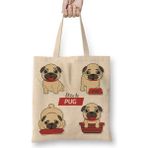Humuts Mae De Pug Köpek Bez Kadın Günlük Çanta