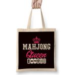 Humuts Mahjong Princess Player Board Game Mah-Jongg China Solitaire Bez Kadın Günlük Çanta