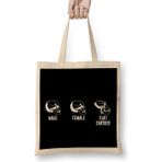 Humuts Male Female Flat Earther Skulls Flat Earth Bez Çanta