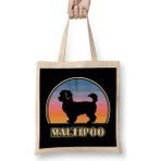 Humuts Maltipoo Mom Maltipoo Vintage Sunset Dog Bez Çanta