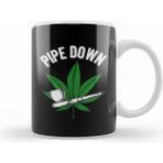 Humuts Marijuana Pipe Down Beyaz Kupa