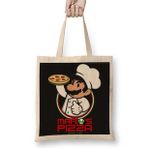 Humuts Mario Bros Mario's Pizza Bez Uzun Saplı Açık Bej Rengi Çanta
