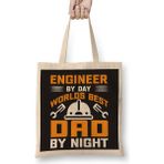 Humuts Mens Dad And Engineer Funny Fathers Gift Ideas 02 Bez Kadın Günlük Çanta
