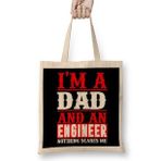 Humuts Mens Dad And Engineer Funny Fathers Gift Ideas 06 Bez Kadın Günlük Çanta