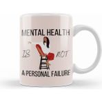 Humuts Mental Health is Just as Important as Physical Health Beyaz Porselen Kupa Bardak