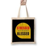 Humuts Mental Health Stressed But Always Blessed Bez Kadın Günlük Çanta