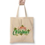 Humuts Merry Christmas Yılbaşı Yeni Yıl Konseptli 014 Bez Kadın Günlük Çanta