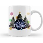 Humuts Merry Christmas Yılbaşı Yeni Yıl Konseptli 08 Beyaz Porselen Kupa Bardak