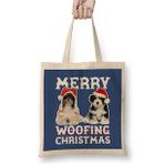 Humuts Merry Woofing Christmas Dogs Bez Kadın Günlük Çanta