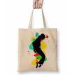 Humuts Michael Jackson Pop Color Bez Uzun Saplı Açık Bej Rengi Çanta