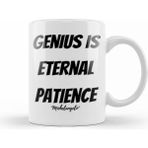 Humuts Michelangelo Quotes Gift Vintage Retro Rainbow Style Beyaz Kupa