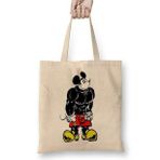 Humuts Mickey Fitness Bez Uzun Saplı Açık Bej Rengi Çanta