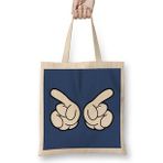 Humuts Mickey Mouse Hands Conducting Bez Uzun Saplı Açık Bej Rengi Çanta