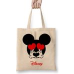 Humuts Mickey Mouse Miki Fare Disnep Bez Uzun Saplı Açık Bej Rengi Çanta