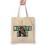 Humuts Midoriya Izuku Bez Uzun Saplı Açık Bej Rengi Çanta