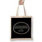 Humuts Mindfulness William Blake Quote Bez Uzun Saplı Açık Bej Rengi Çanta