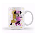 Humuts Mini Fare Minnie Mouse 1 Bir Yaş Hediyesi Kupa