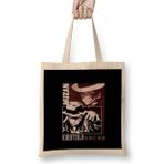 Humuts Muzan Kibutsuji Demon Slayer Açık Bej Uzun Saplı Bez Çanta