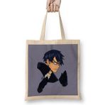 Humuts My Hero Academia Iida Faces Açık Bej Uzun Saplı Bez Çanta