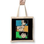 Humuts My Hero Academia Trio Todorori Midoriya Bakugo Bez Uzun Saplı Açık Bej Rengi Çanta
