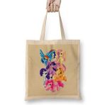 Humuts My Little Pony The Mane 6 Açık Bej Uzun Saplı Bez Çanta