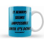 Humuts Nelson Mandela Quotes Art Gift Vintage Retro Style Kupa