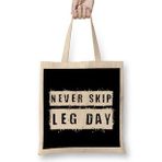 Humuts Never Skip Leg Day Bez Uzun Saplı Açık Bej Rengi Çanta