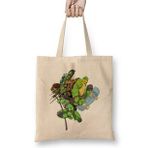 Humuts Ninja Turtles Ninja Turtle Power 01 Bez Uzun Saplı Açık Bej Rengi Çanta