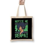 Humuts Notice Me Senpai Anime Japanese Cute Manga Kawaii Bez Kadın Günlük Çanta