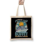 Humuts Official Cruise Ship Buffet Inspector Foodie Pun Bez Kadın Günlük Çanta