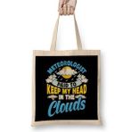 Humuts Paid to Keep My Head in the Clouds Meteorology Pun Bez Kadın Günlük Çanta