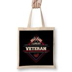Humuts Patriotic I Love My Veteran Military Family Bez Çanta