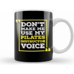 Humuts Pilates Instructor Voice Funny Pilates Joke Kupa Bardak