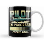 Humuts Pilot In Progress Please Wait Airplane Pilot Kupa Bardak