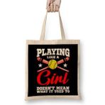Humuts Playing Like A Girl Doesnt Mean What It Used To Bez Uzun Saplı Açık Bej Rengi Çanta