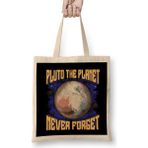 Humuts Pluto The Planet Never Forget Planetary Science Bez Uzun Saplı Açık Bej Rengi Çanta