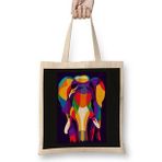 Humuts Popart Animals Colorful Elephant Ini Pop Art Bez Çanta
