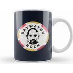 Humuts Porselen Beyaz Baywatch Stick Of Rock Dwayne Johnson Kupa Bardak