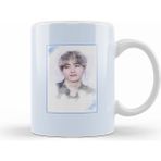 Humuts Porselen Beyaz Bts Tae Watercolor Bts Army Kpop Gift BT21 Kupa Bardak