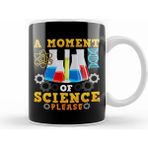 Humuts Porselen Beyaz Cute Funny A Moment Of Science Please Pun Kupa Bardak