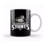 Humuts Porselen Beyaz Cute Funny I Do My Own Stunts Horseriding Skills Kupa Bardak