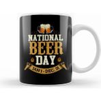 Humuts Porselen Beyaz Funny National Beer Day Jan 1 Dec 31 All Year Kupa Bardak