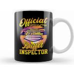 Humuts Porselen Beyaz Funny Official Cruise Ship Buffet Inspector Pun Kupa Bardak