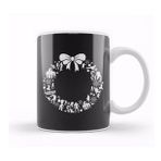 Humuts Porselen Beyaz Guardians Of The Galaxy Christmas Wreath Pattern Kupa Bardak