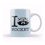 Humuts Porselen Beyaz Guardians Of The Galaxy I Heart Rocket Raccoon Kupa Bardak
