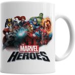 Humuts Porselen Beyaz Marvel Heroes Kupa Bardak