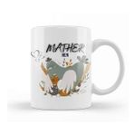 Humuts Porselen Beyaz Mather Day 2021 Mather Hen Kupa Bardak