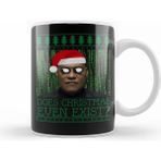 Humuts Porselen Beyaz Matrix Morpheus Christmas Knit Kupa Bardak
